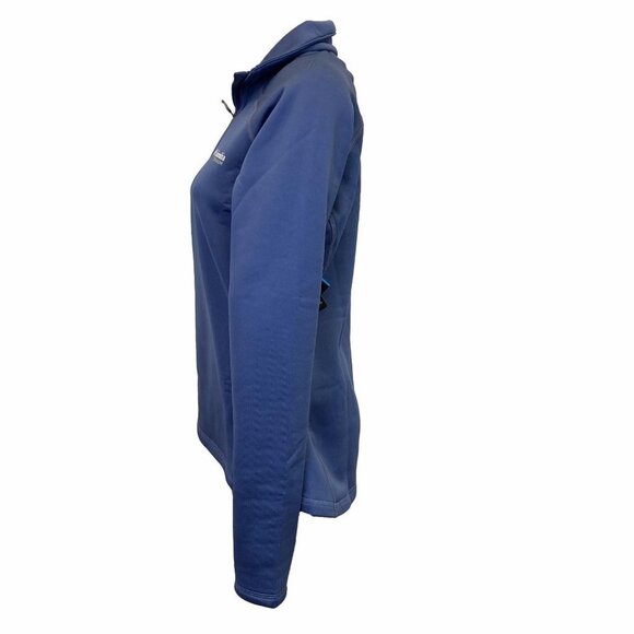 Columbia Women's Northern Ground Size X-Small Blue Half Zip Fleece Jacket NEW - Picture 3 of 13